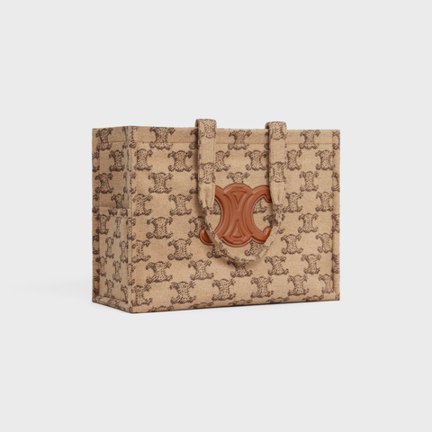 LARGE CABAS THAIS IN TEXTILE WITH TRIOMPHE CAMEL - Image 2